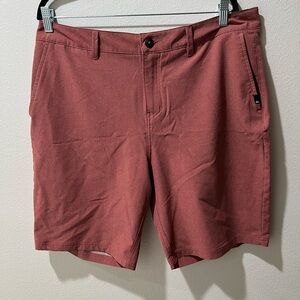 Quiksilver Amphibian Men's Casual Red Shorts, size 36, EUC, lightweight, pockets